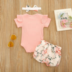 Ruffle Floral Baby Set
