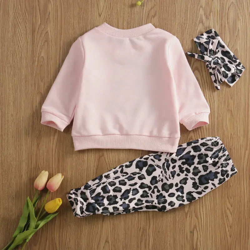 Leopard 3pc Baby Outfit