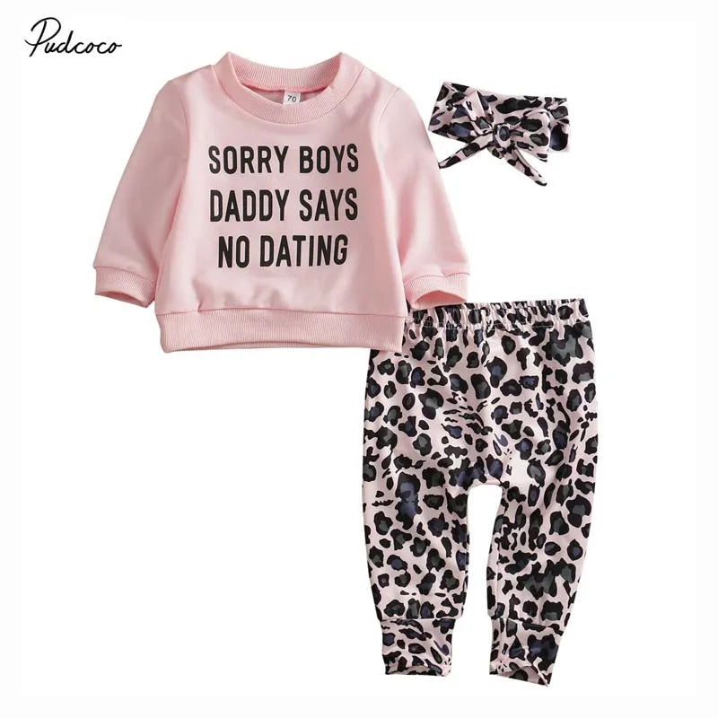 Leopard 3pc Baby Outfit