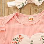 Ruffle Floral Baby Set