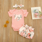 Ruffle Floral Baby Set