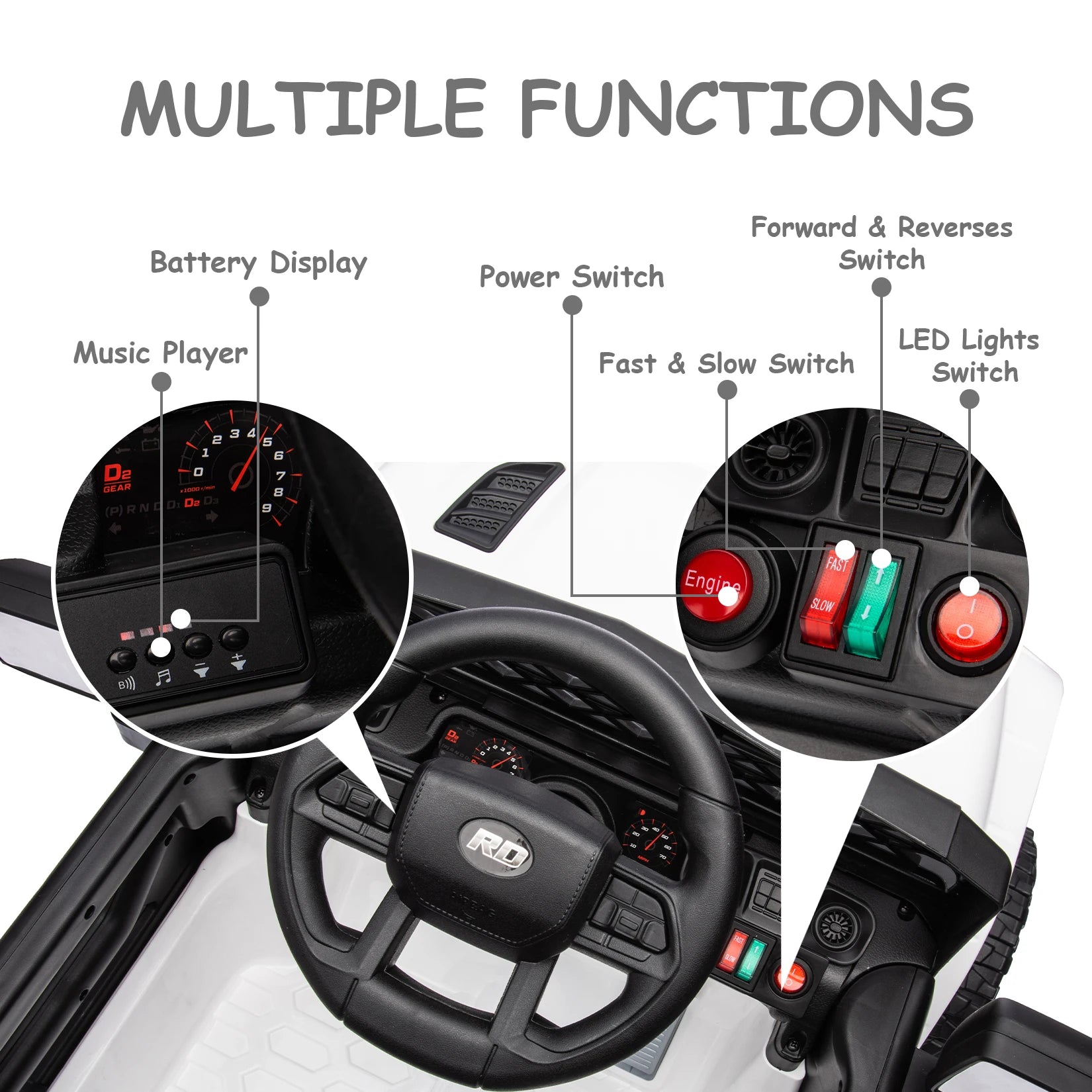 12V Ride-On Truck with Remote