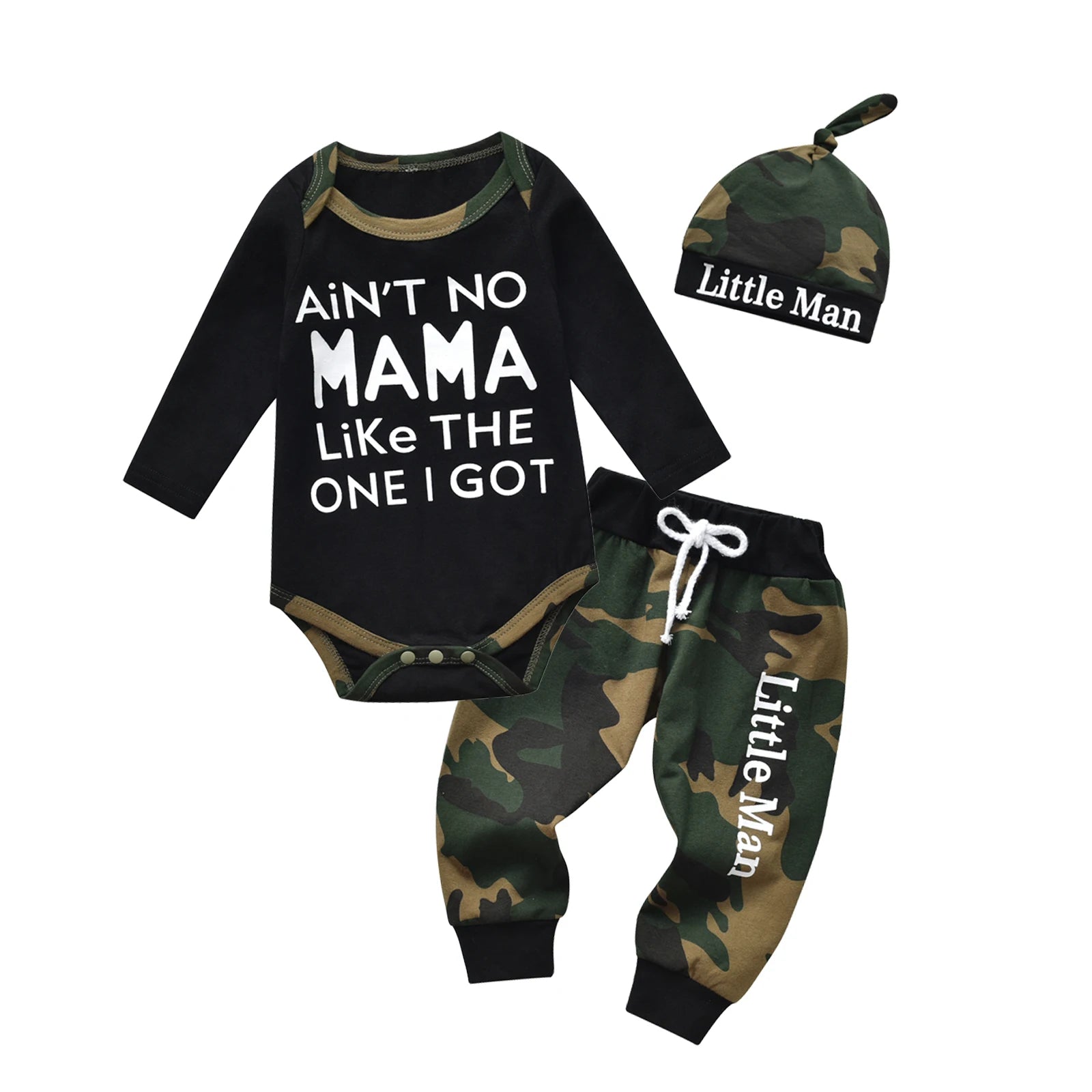 Camo Letter Baby Set