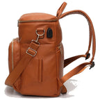 PU Leather Diaper Backpack