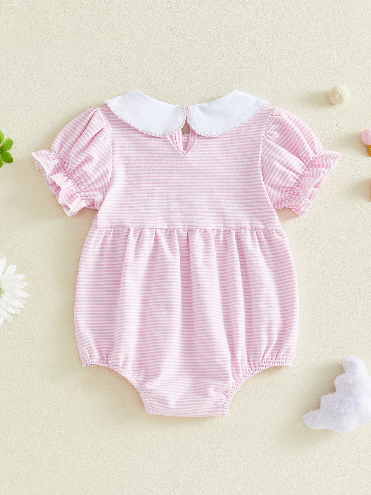 Floral Ruffle Baby Romper