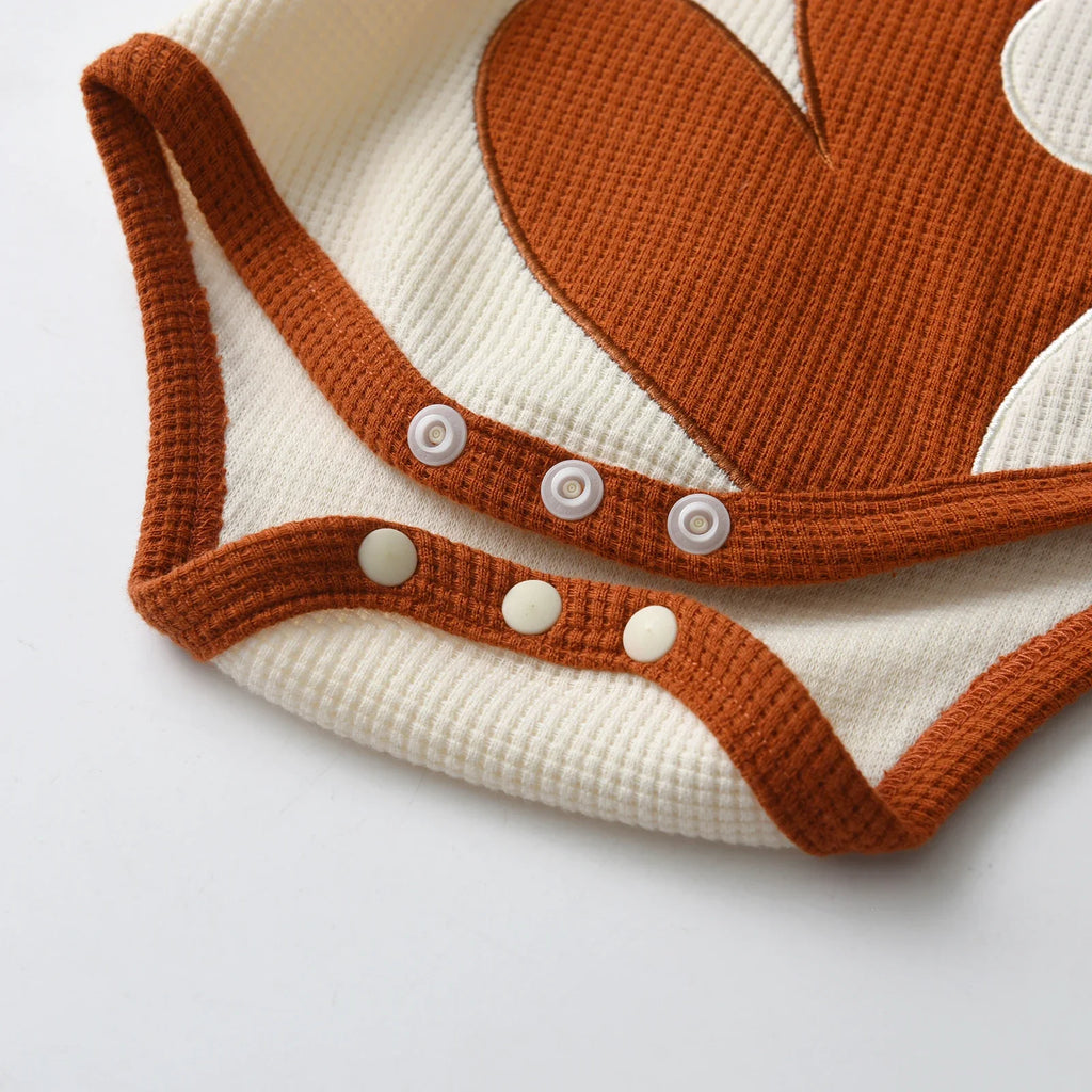 Bear Print Baby Romper Set