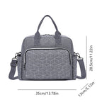 Diamond Grid Mom Shoulder Bag