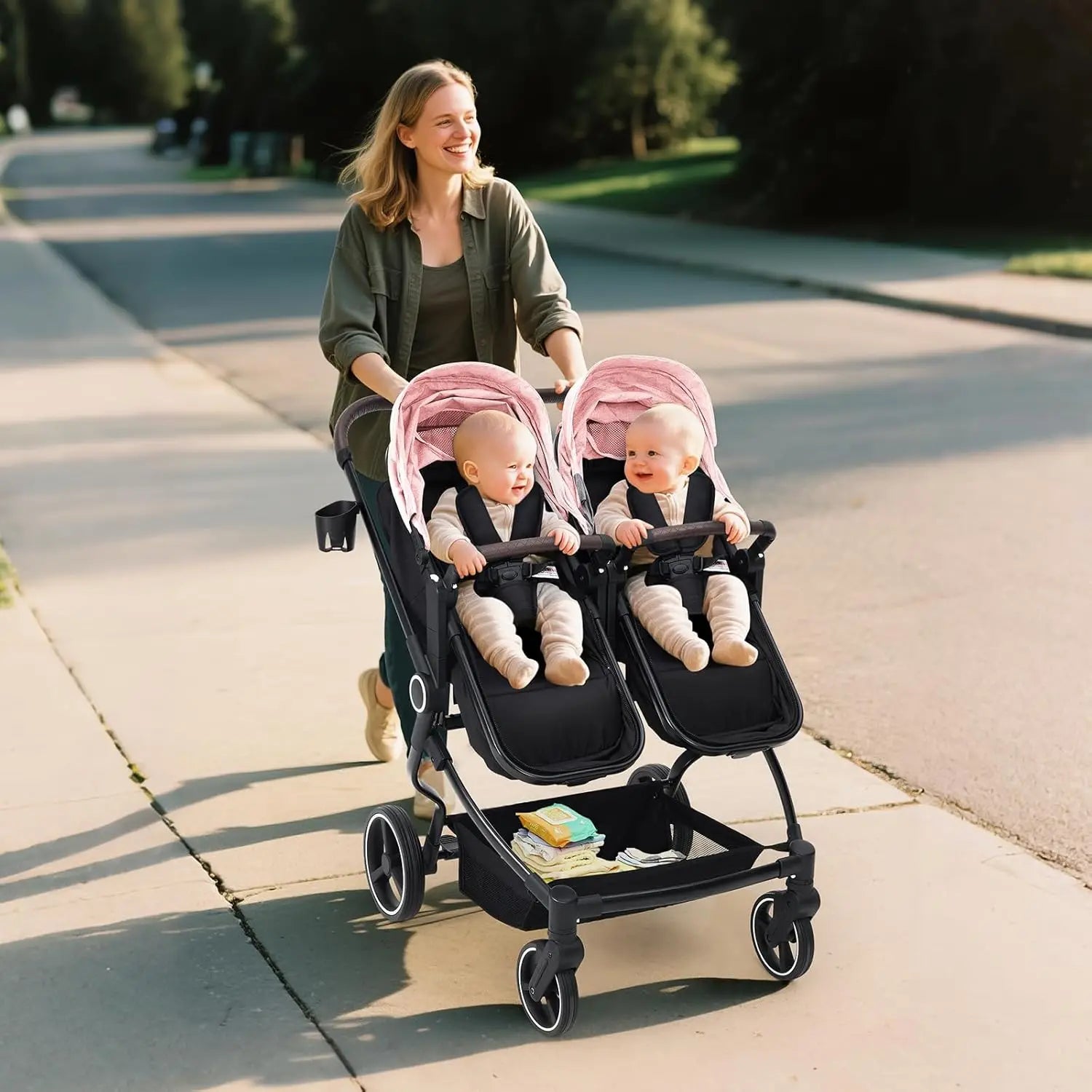 Twin Double Travel Stroller