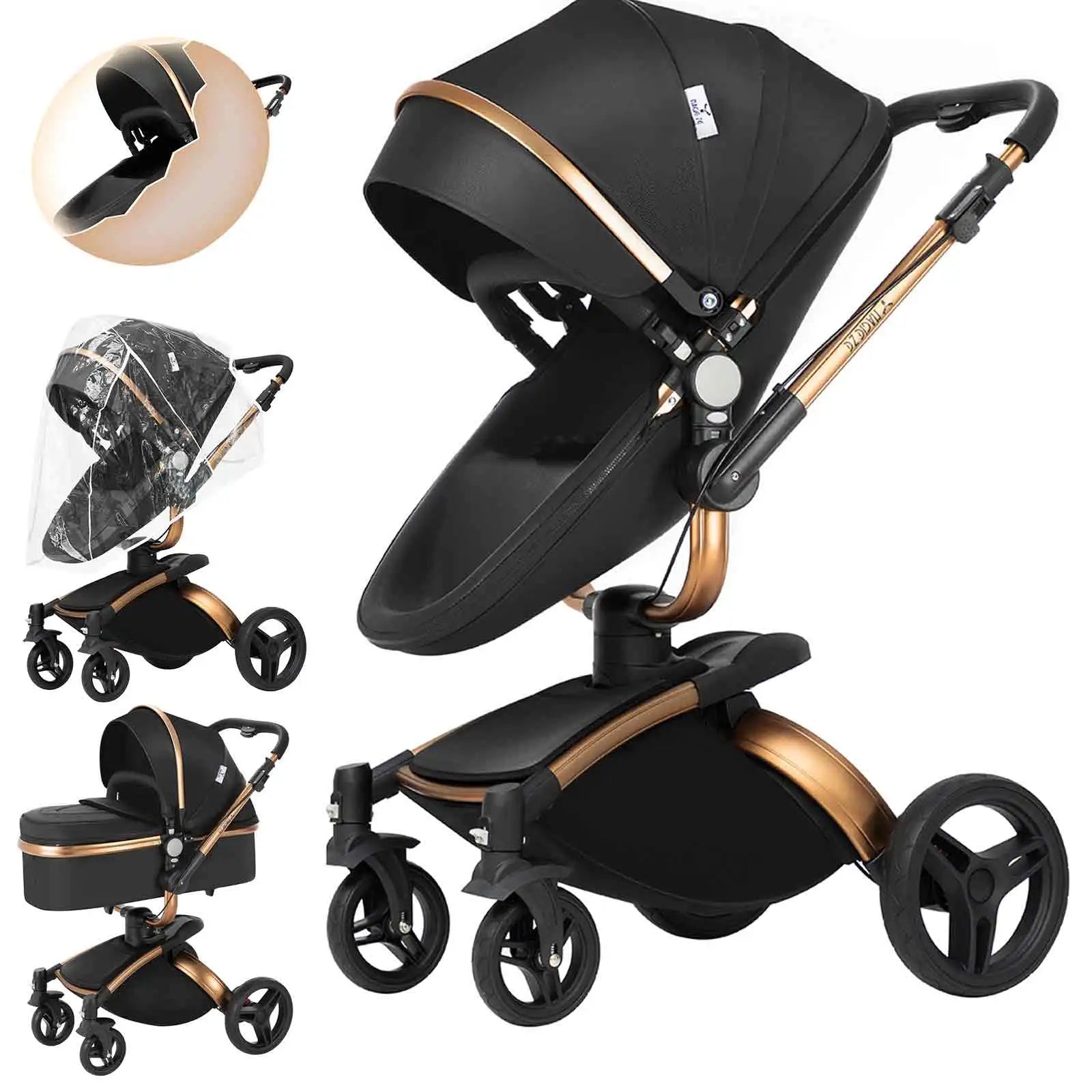 3-in-1 Convertible Baby Stroller