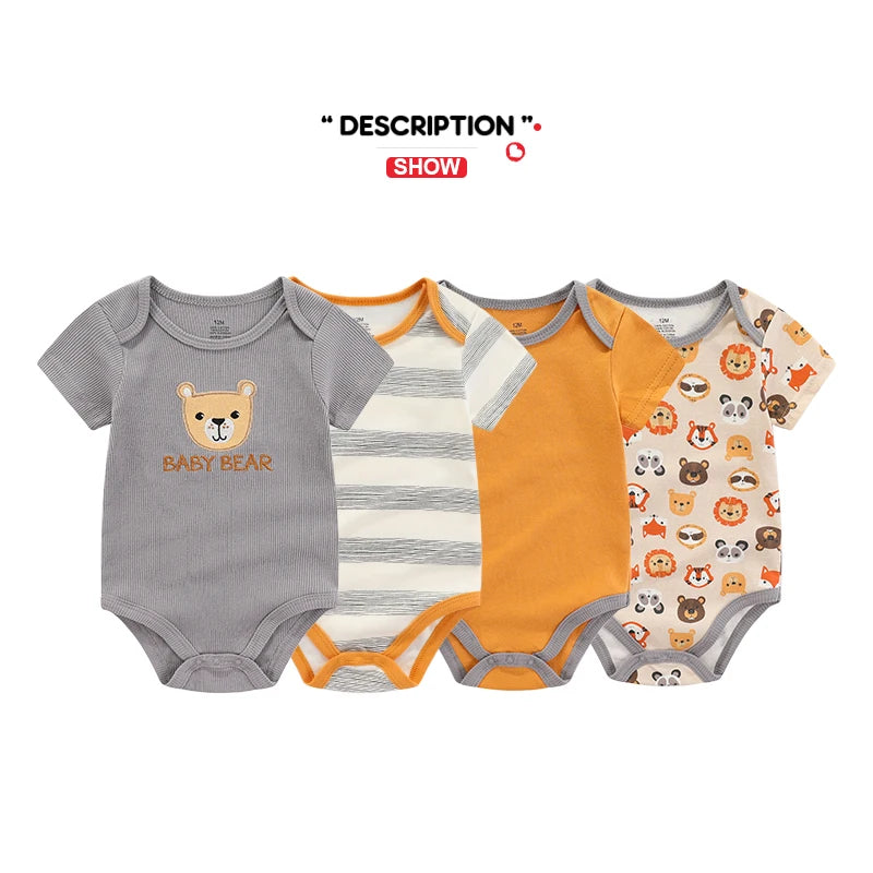 Cartoon 4pc Baby Set