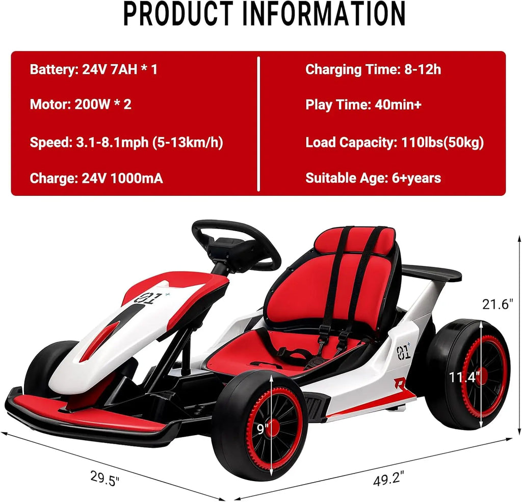 24V Kids Drift Go Kart