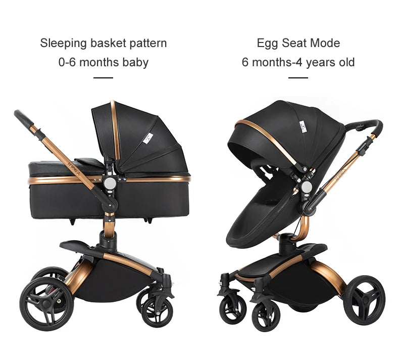 3-in-1 Convertible Baby Stroller
