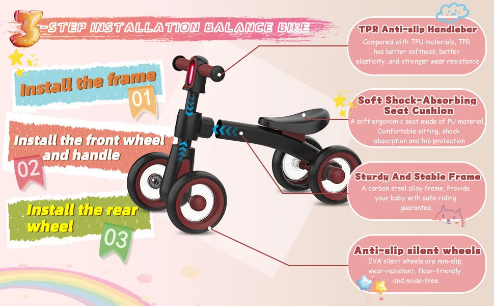 Kids Sliding Balance Bike