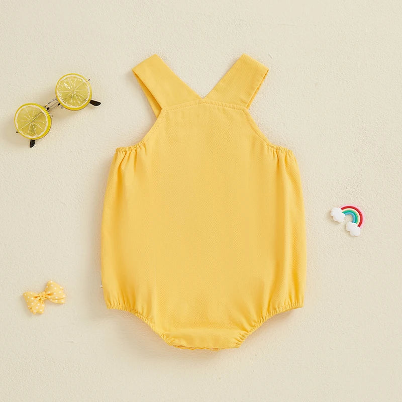 Duck Overall Baby Romper