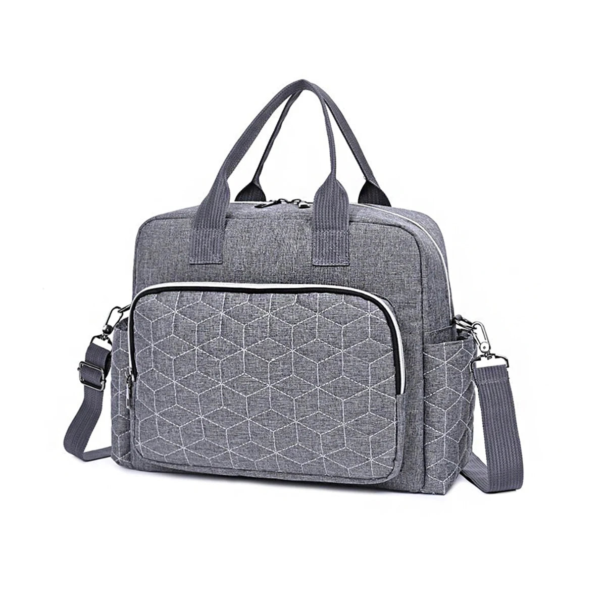 Diamond Grid Mom Shoulder Bag