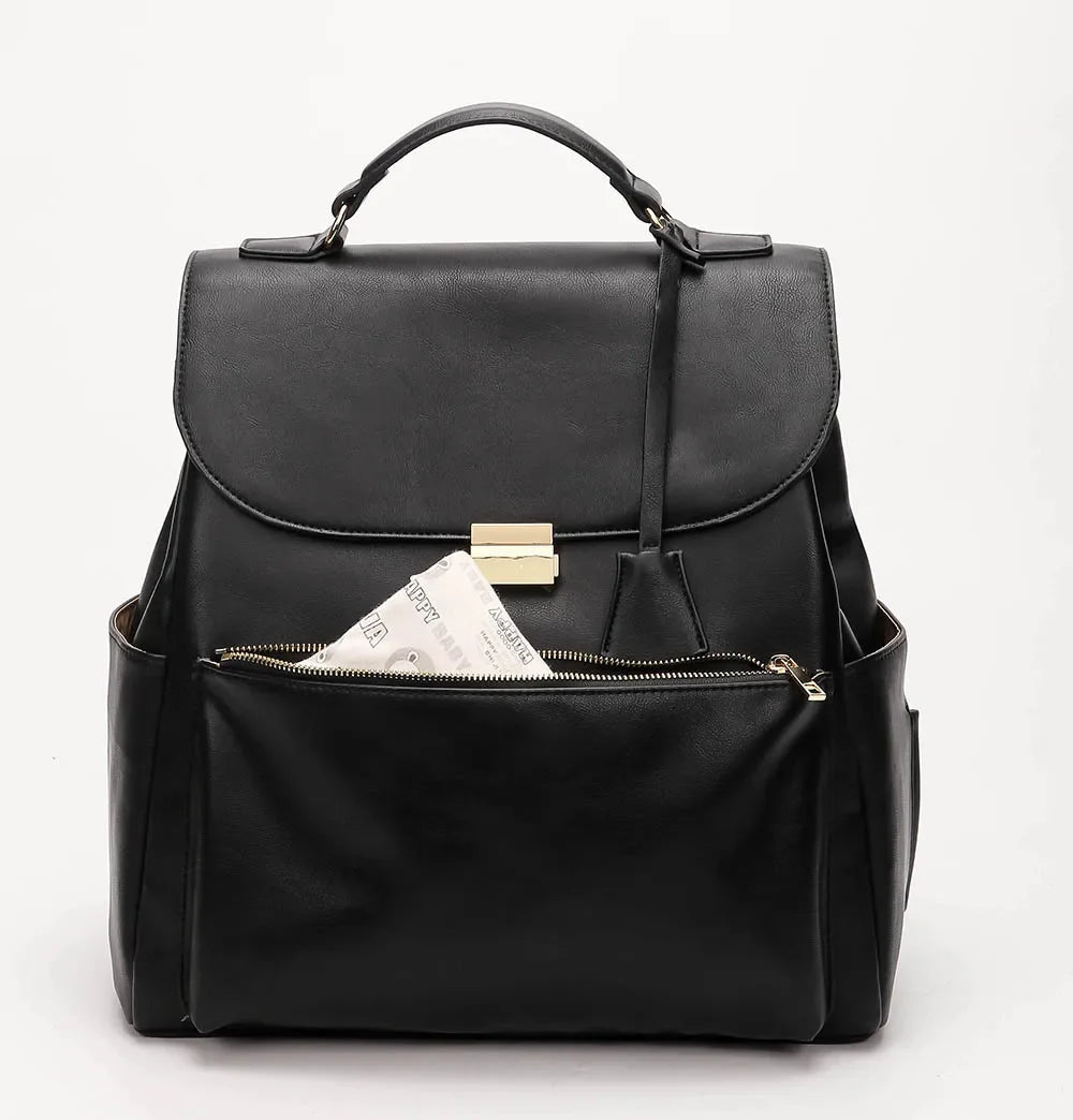 PU Leather Diaper Organizer Bag