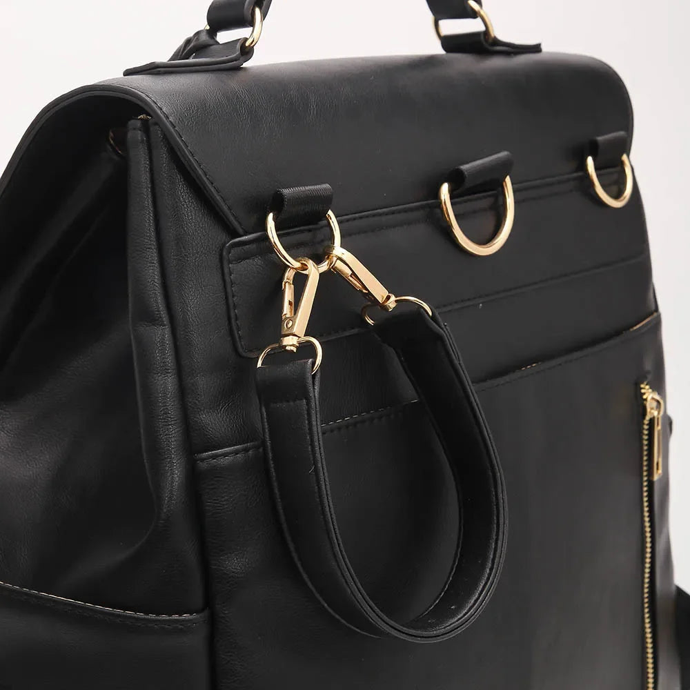 PU Leather Diaper Organizer Bag