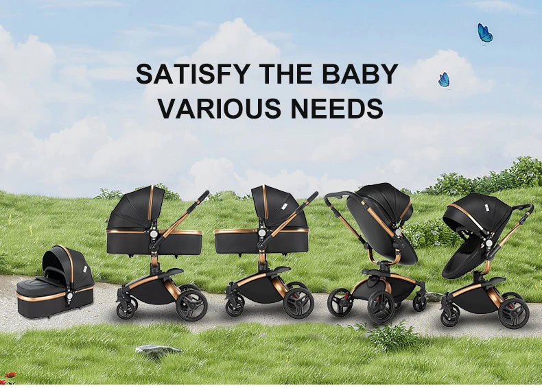 3-in-1 Convertible Baby Stroller