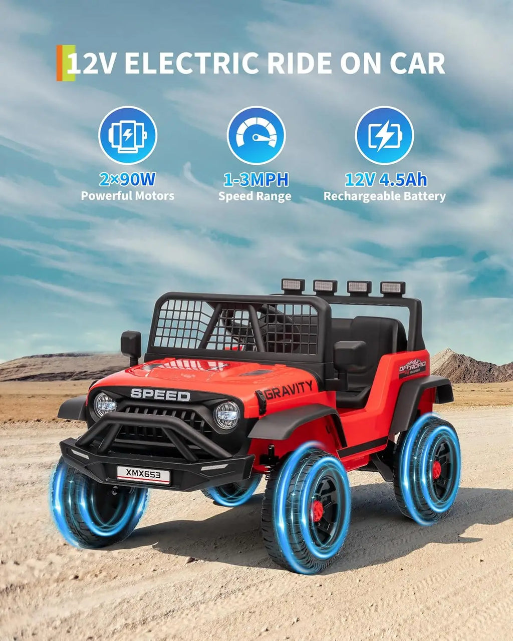 12V Ride-On Truck with Remote