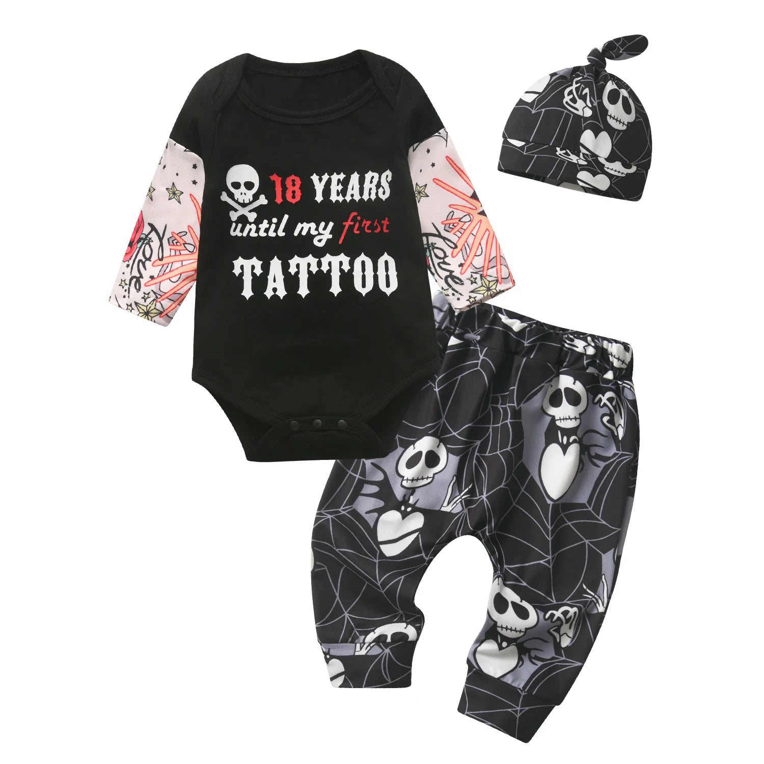 Letter Print Baby Outfit Set