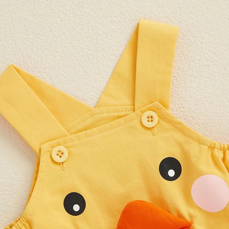 Duck Overall Baby Romper