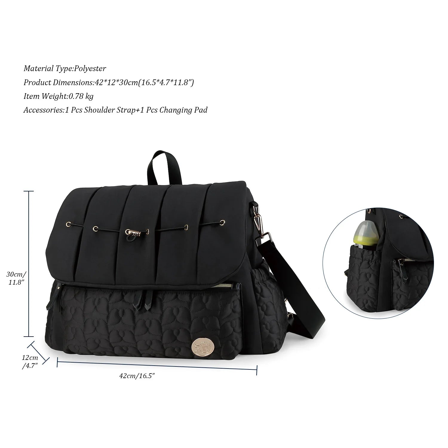 Waterproof Diaper Backpack Set