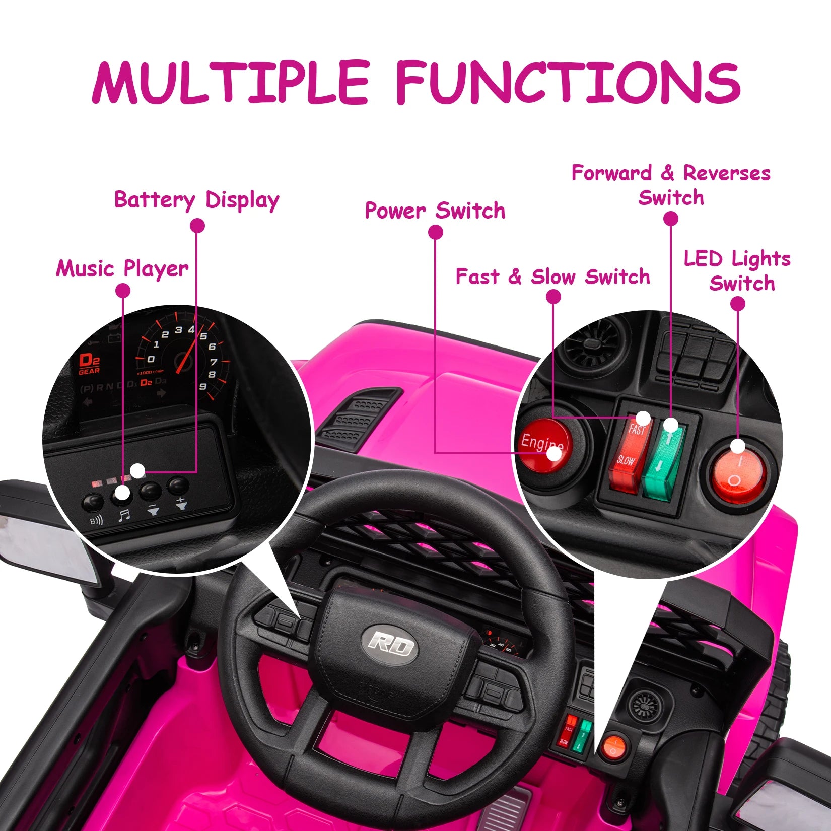 12V Ride-On Truck with Remote