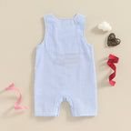 Cake Embroidery Baby Overalls