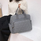 Diamond Grid Mom Shoulder Bag
