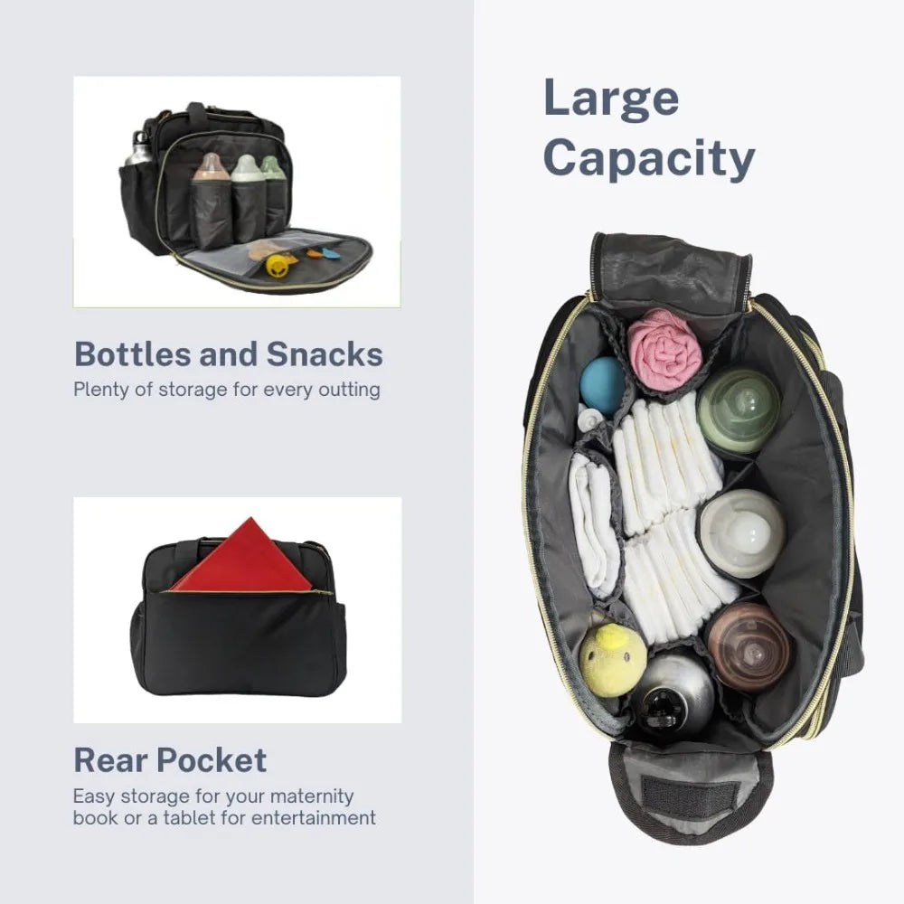 Crossbody Diaper Tote Bag