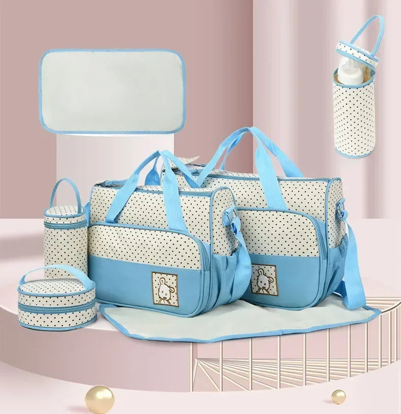 5pc Travel Diaper Bag Set