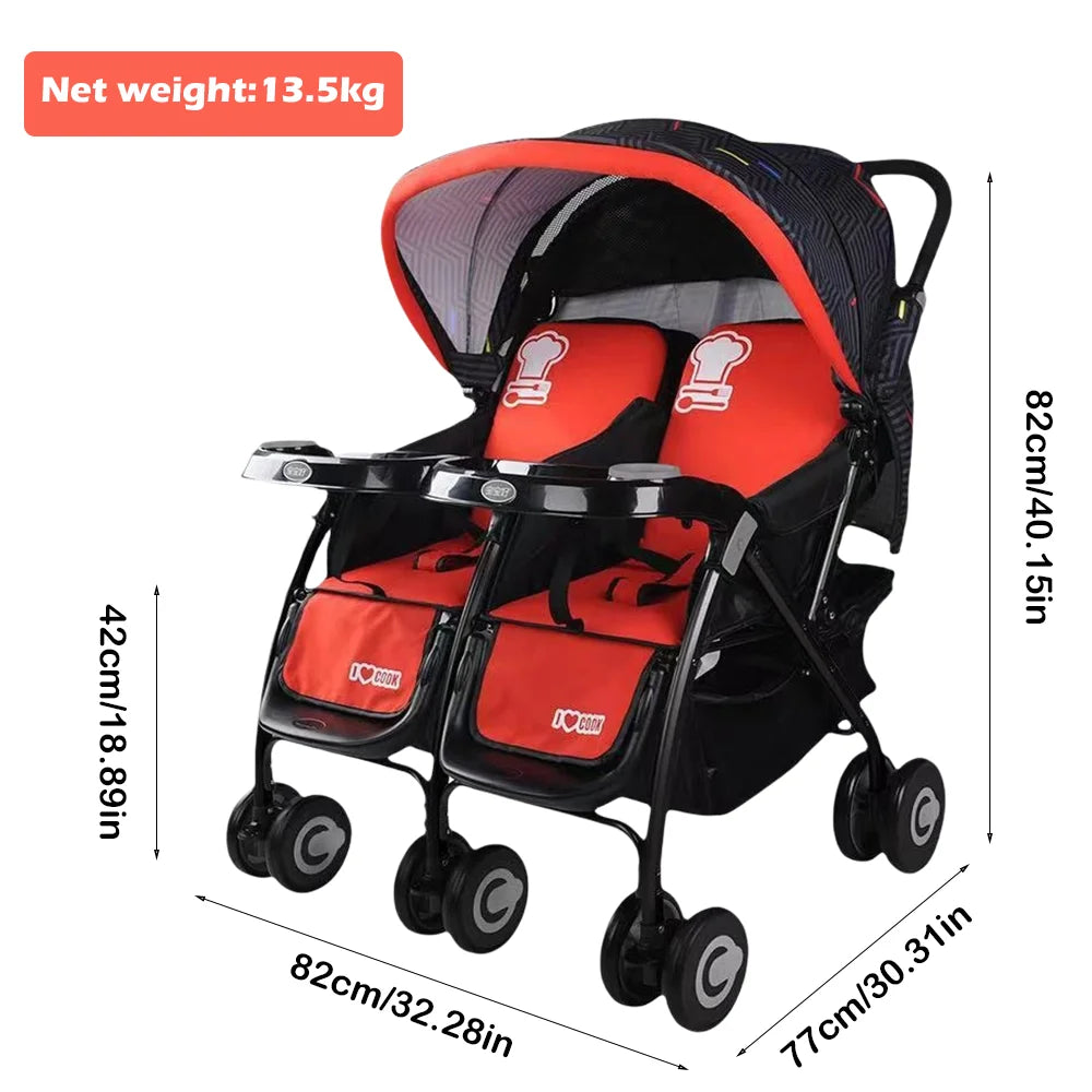 Twin Baby Travel Stroller