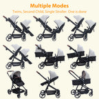 Double Tandem Baby Stroller