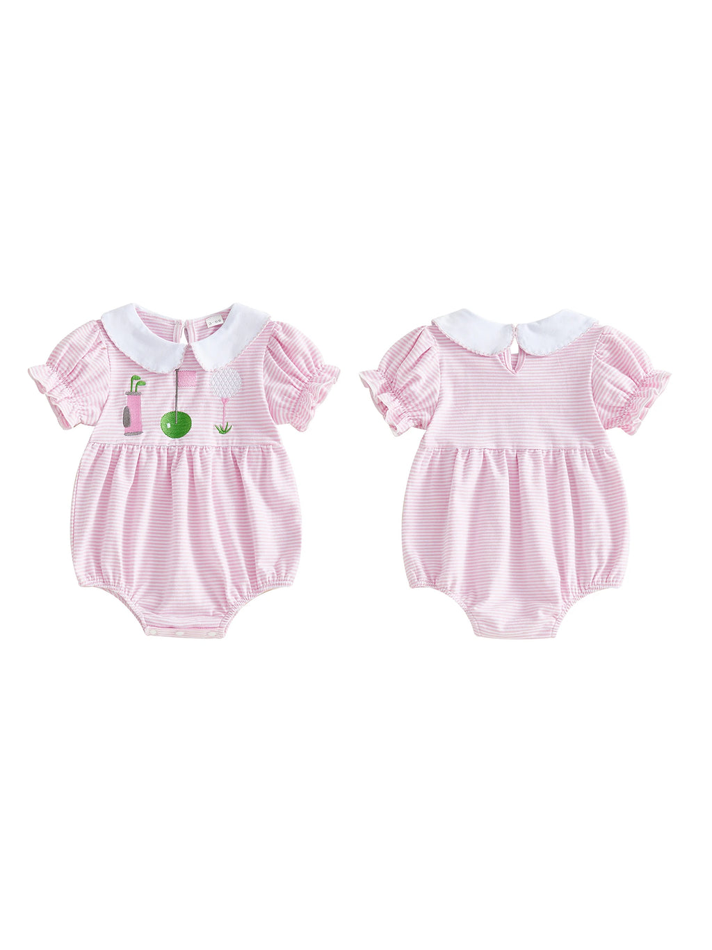 Floral Ruffle Baby Romper