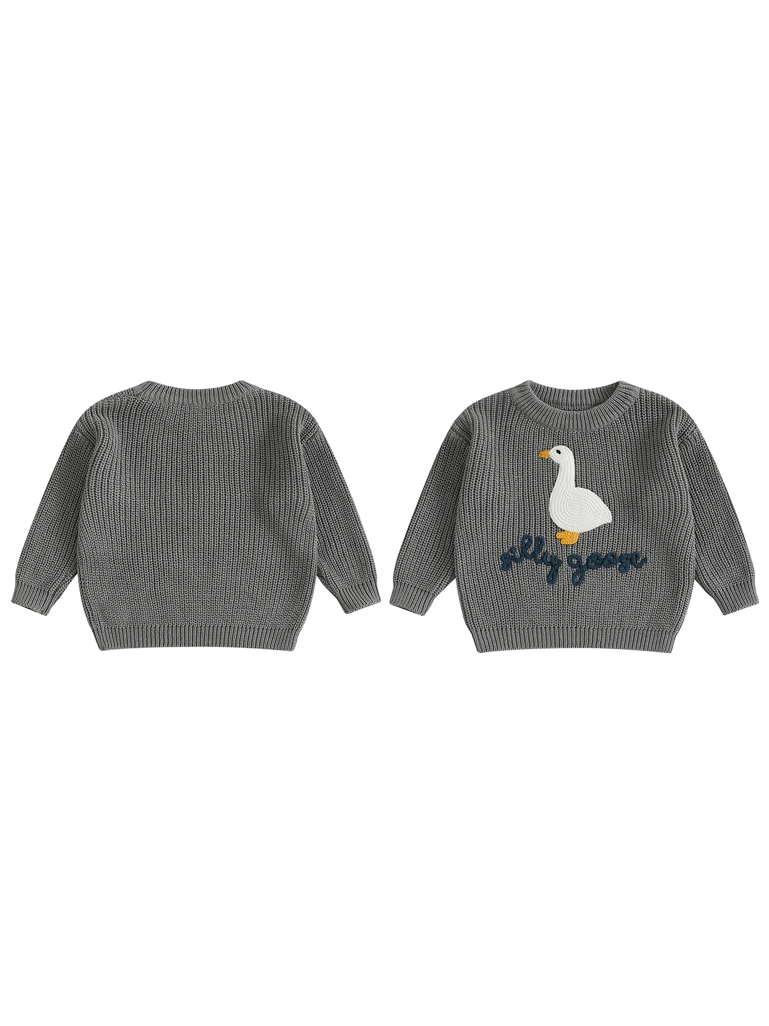 Duck Knit Baby Sweater