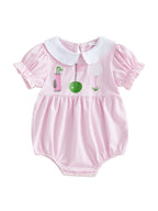 Floral Ruffle Baby Romper