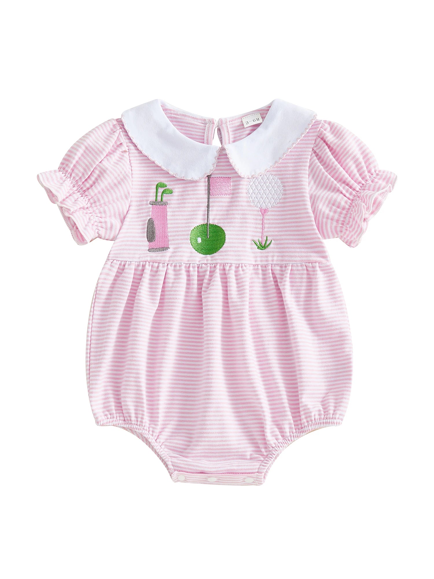 Floral Ruffle Baby Romper