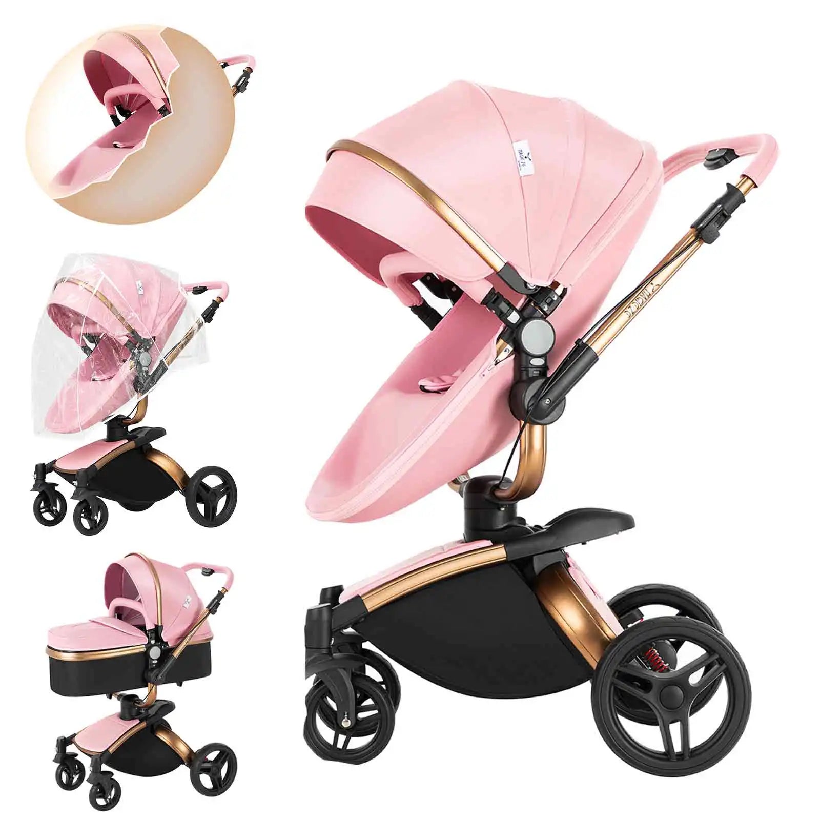 3-in-1 Convertible Baby Stroller
