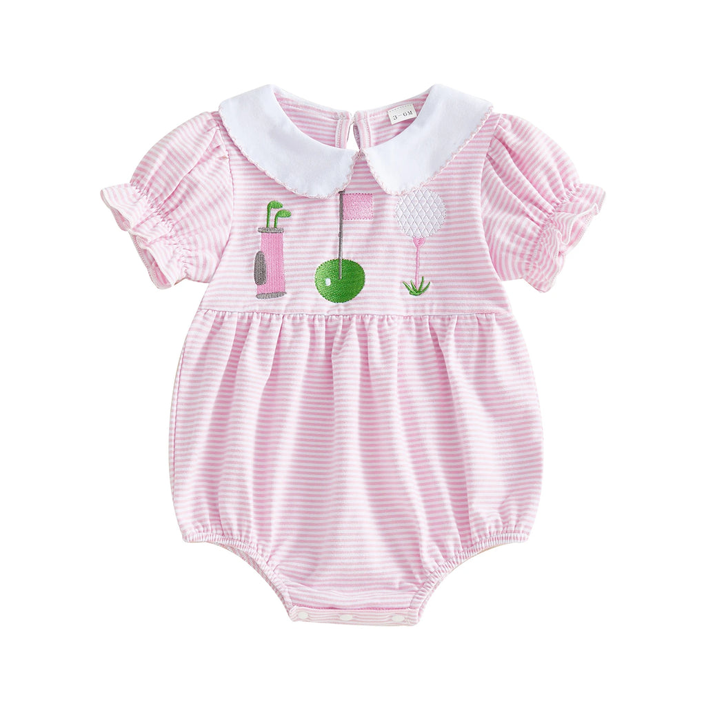 Floral Ruffle Baby Romper