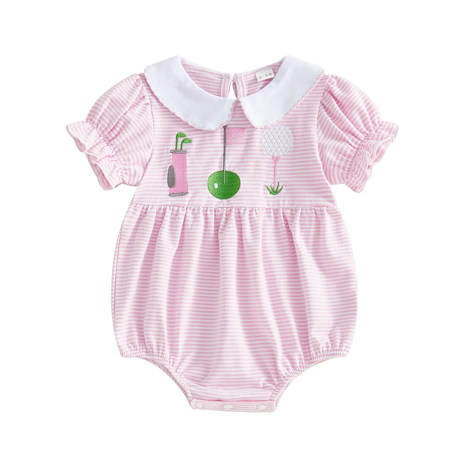 Floral Ruffle Baby Romper