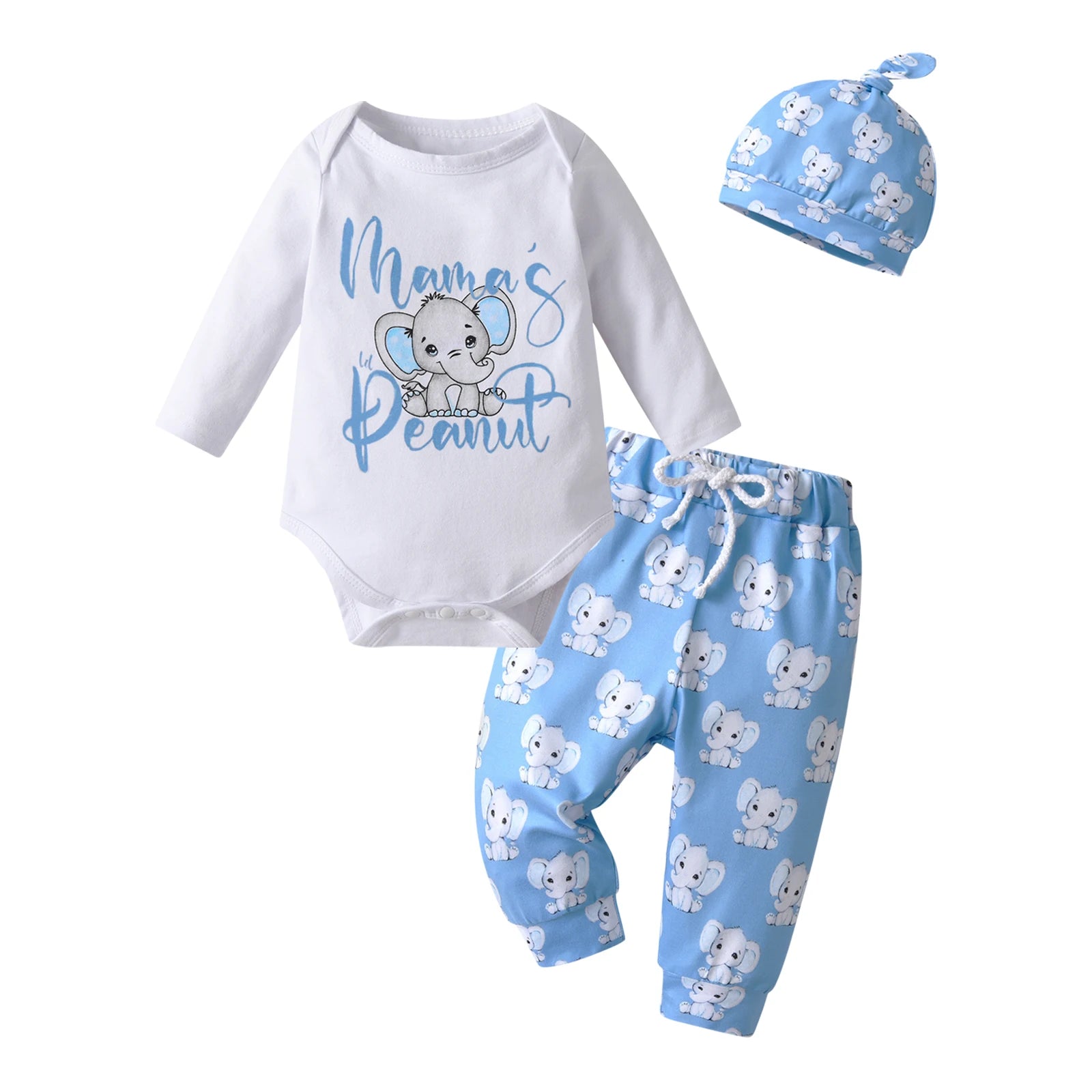 Elephant Print Baby Set