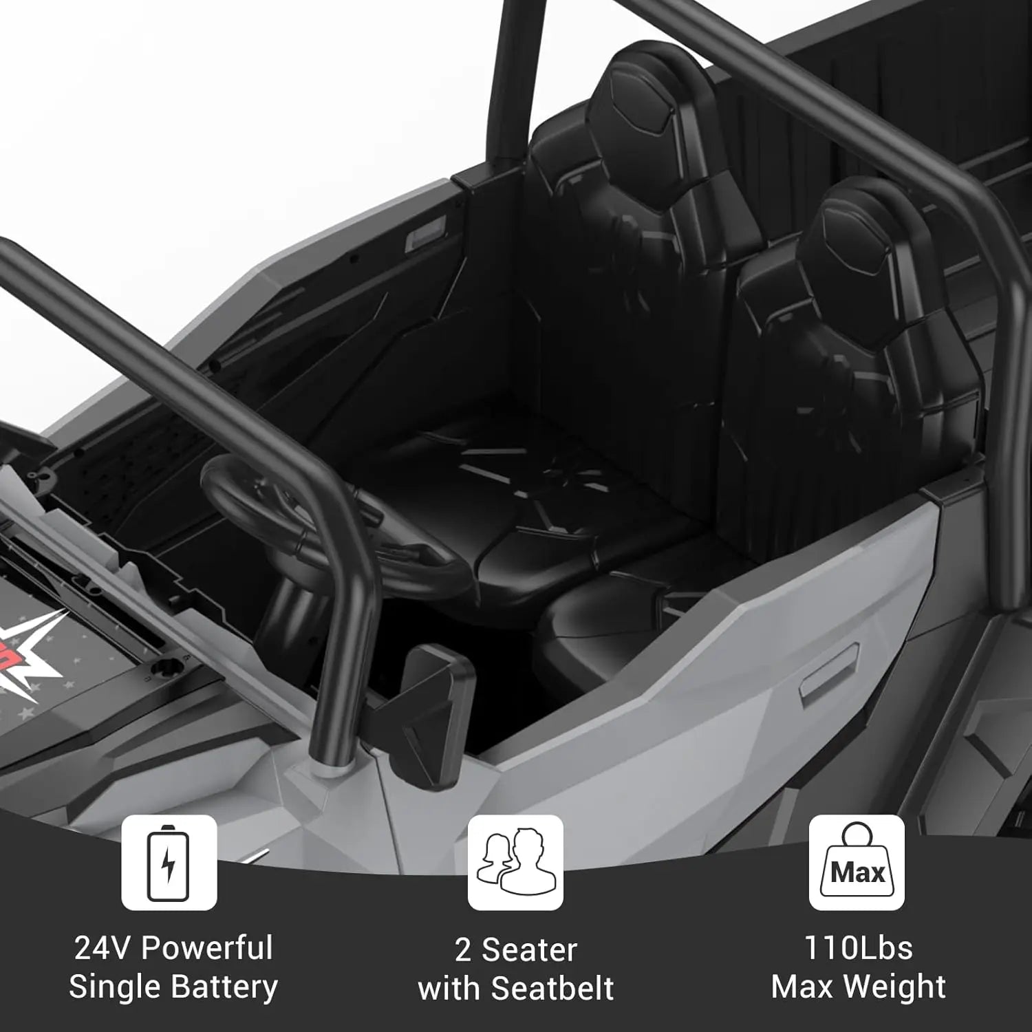 24V 2-Seater Dump Truck