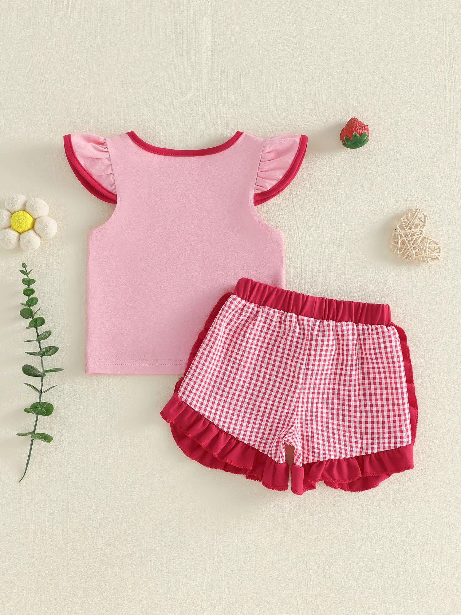 Strawberry Baby Outfit Set