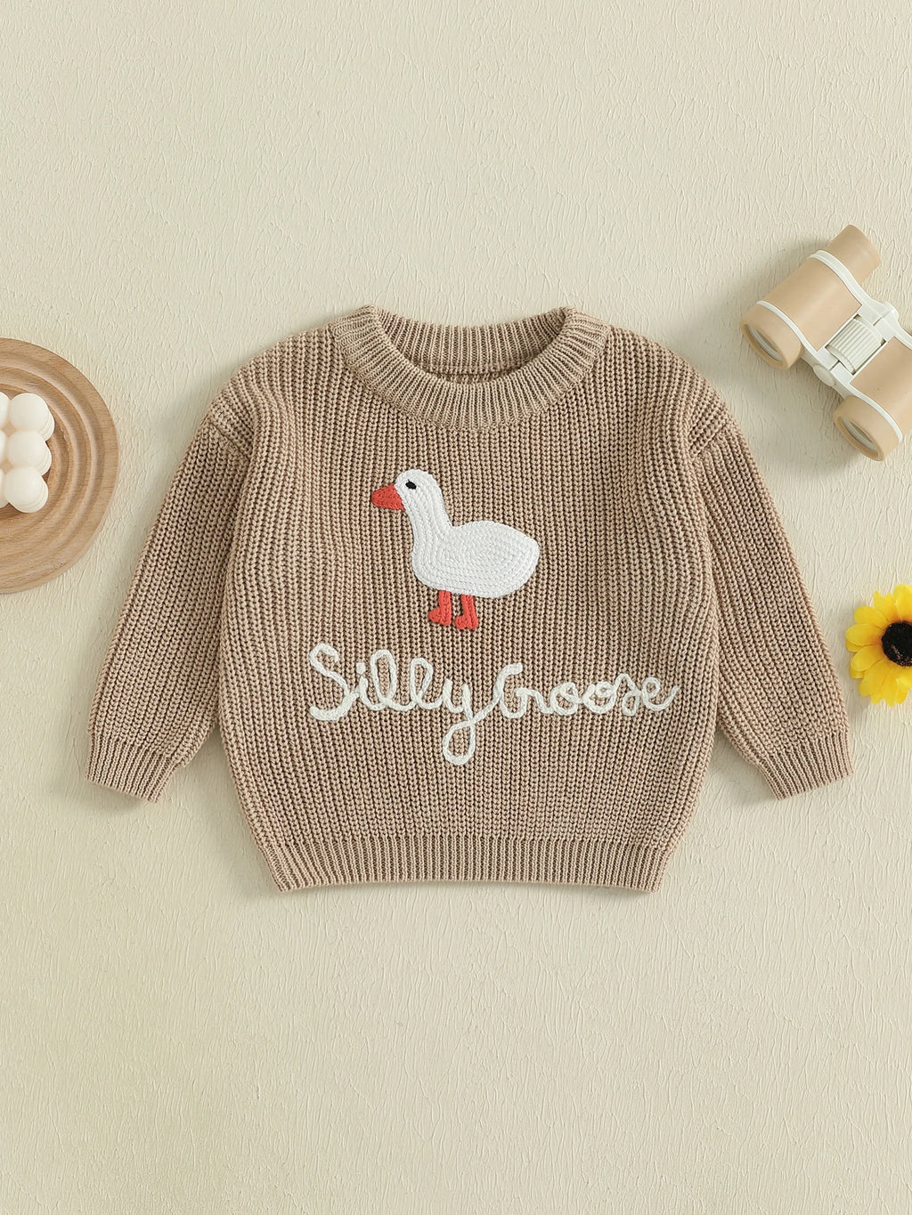 Duck Knit Baby Sweater