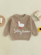 Duck Knit Baby Sweater
