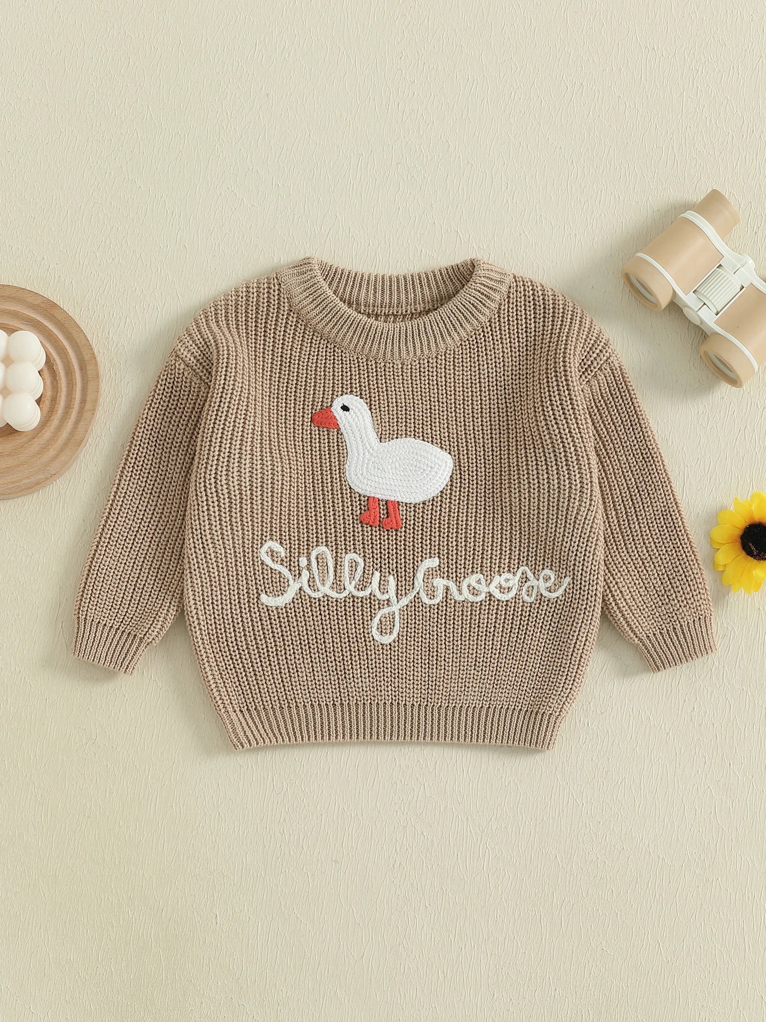 Duck Knit Baby Sweater