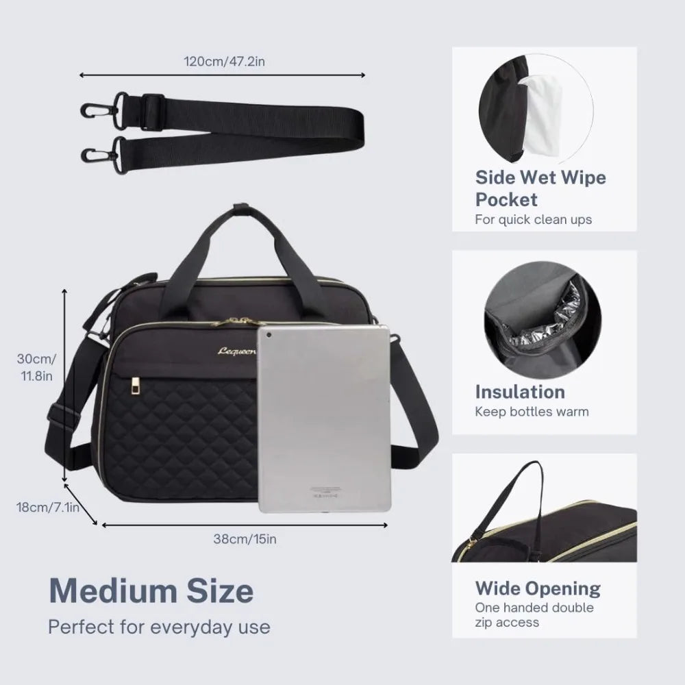 Crossbody Diaper Tote Bag