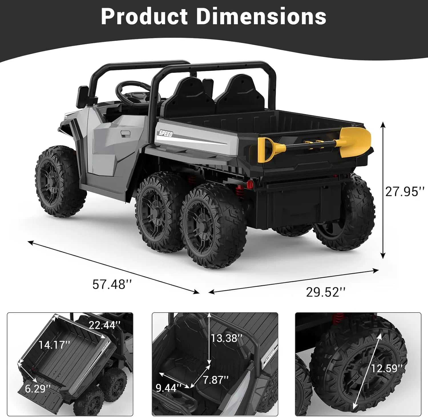 24V 2-Seater Dump Truck