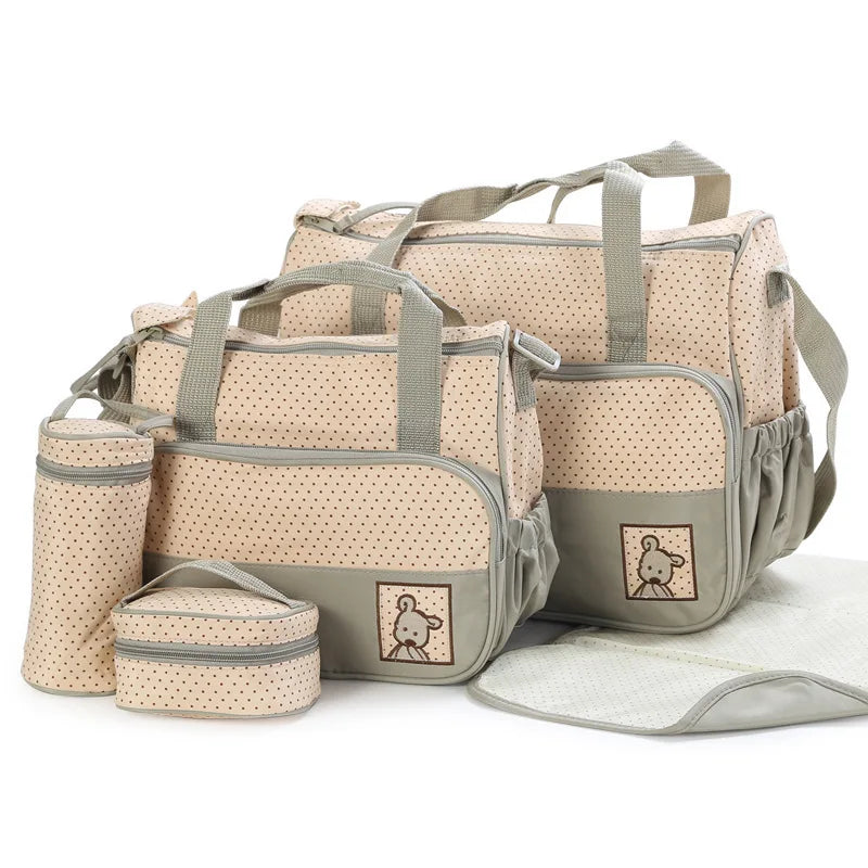 5pc Travel Diaper Bag Set