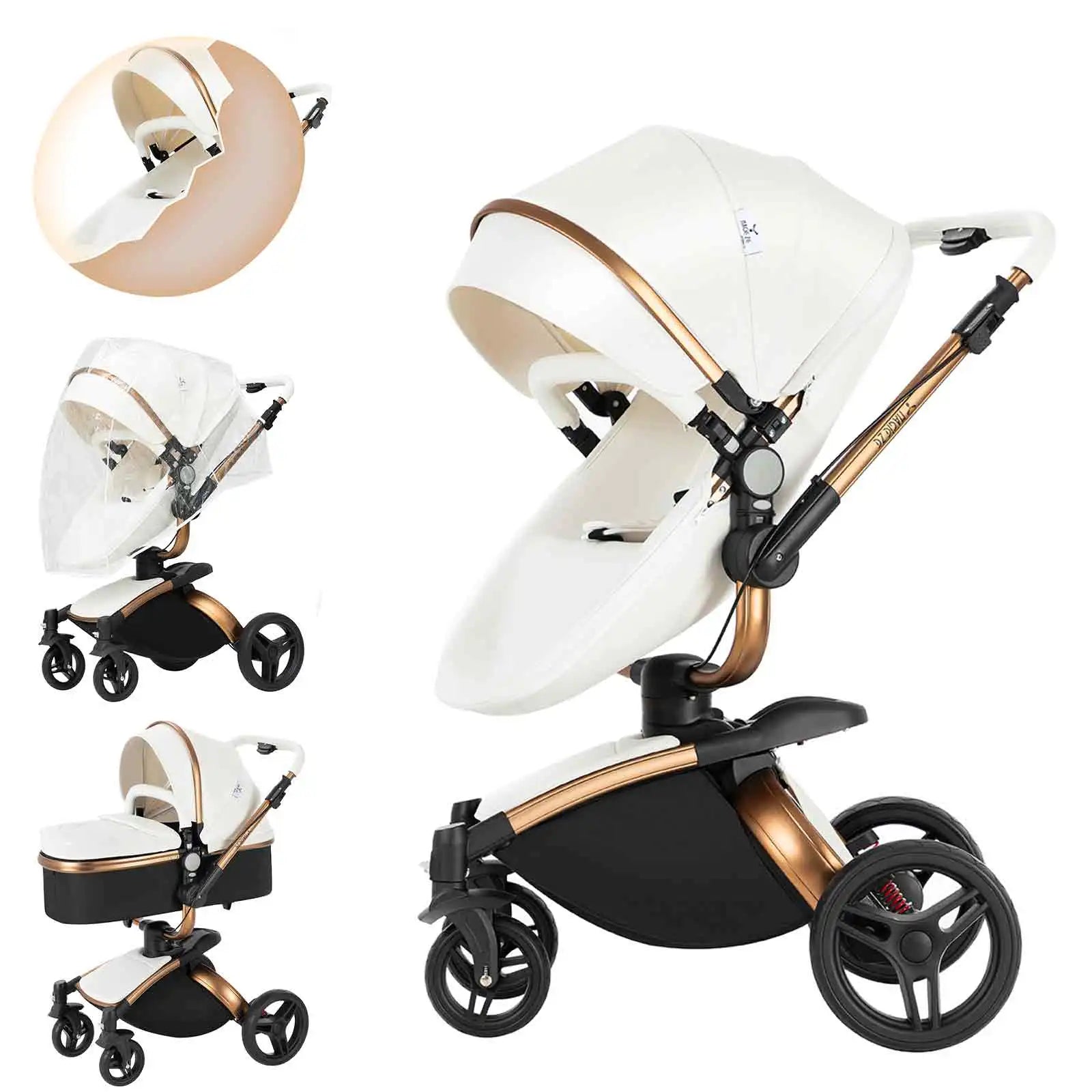 3-in-1 Convertible Baby Stroller